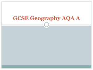 GCSE Geography AQA A Information Evening to Parents 2014 (1)