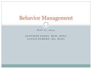 Behavior Management - Parent University