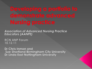 Nursing Portfolio Development: Advanced Practice Guide