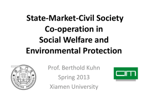 State-Market-Civil Society Co-operation in Social