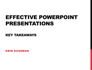 Effective PowerPoint Presentations: Key Takeaways