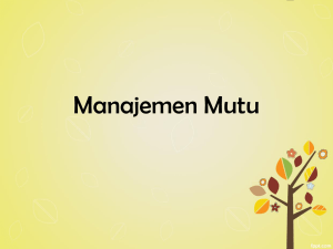 3. Manajemen Mutu