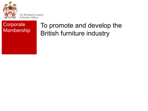The Worshipful Company of Furniture Makers Presentation