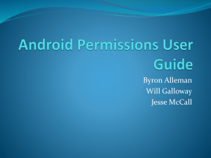 Android Permissions User Guide