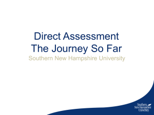 direct assessment of student learning