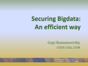 Big Data Security - David Veuve . COM