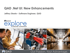 QAD .Net UI Enhancements: New Features and Updates