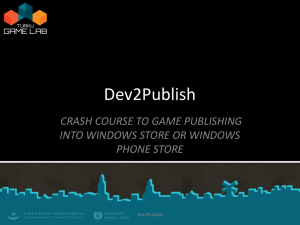 Slides from Kick Off TGL