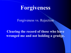 Forgiveness