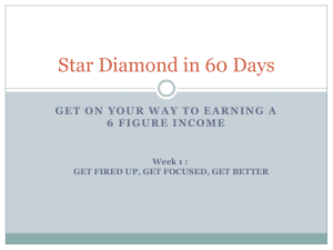 Star Diamond in 60 Days - Team Go Getters Training