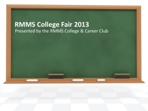 College Fair Presentation