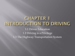 Chapter 1 Introduction to Driving