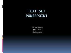 TEXT SET POWERPOINT