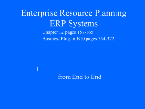Enterprise Resource Planning (ERP)