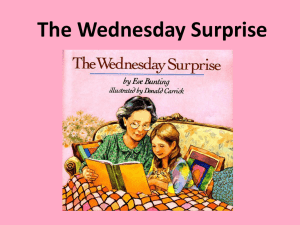 The Wednesday Surprise Study Guide: Comprehension & Vocabulary