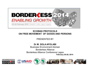 ecowas regional customs connectivity project (alisa)