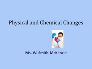 Physical & Chemical Changes: Science Presentation