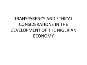 transparency and ethical considerations in the development of the