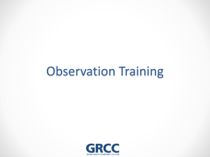 Observation Presentation
