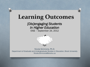 Learning Outcomes