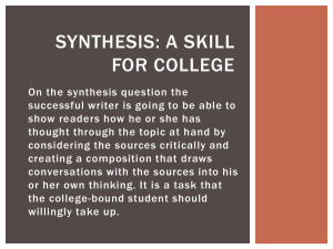Synthesis