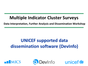 DevInfo - unicef statistics