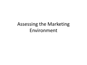 Assessing the Marketing Environment