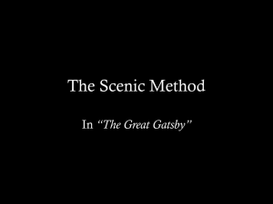 The Great Gatsby: Scenic Method Analysis