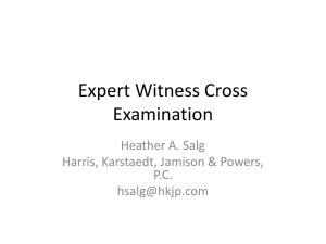 ExpertCrossExaminationPowerPoint