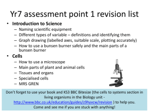 Year 7 Science Revision: Introduction & Cells