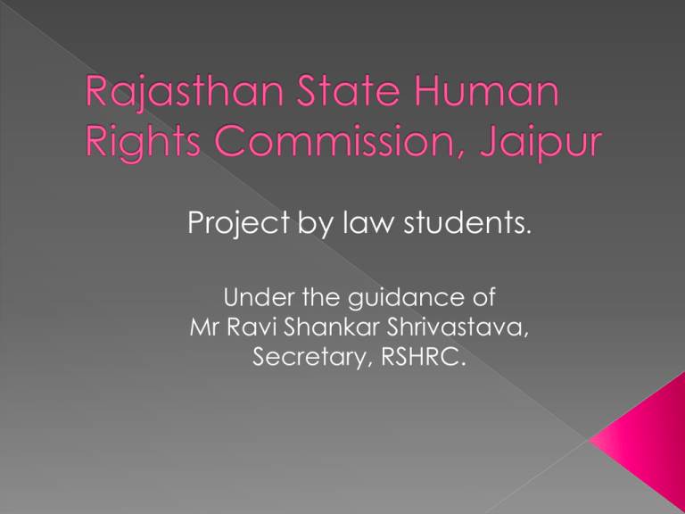 Rajasthan State Human Rights Commission Amendment 2019