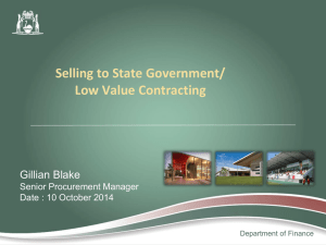 Esperance business development presentation