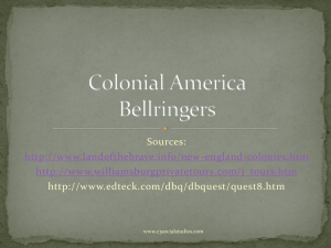 Colonial America Bellringers