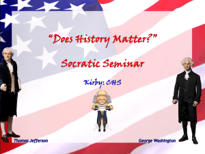 Why History Socratic Circle Discussion