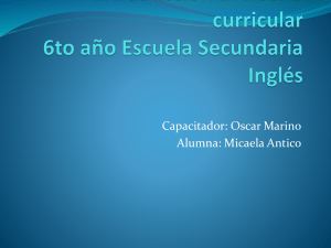 E-portfolio Introducción al diseño curricular 6to año - CIIE-R10