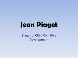 Piaget's Stages of Cognitive Development: A Presentation