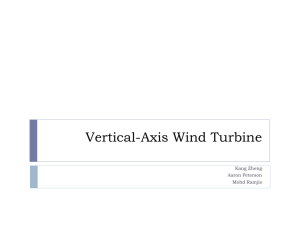 Vertical Axis Wind Turbine