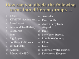 Types of Regions