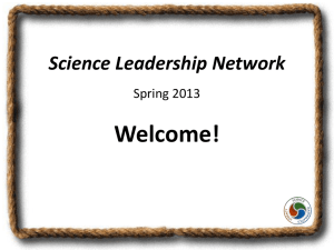 SLN Spring 2013 Power Point