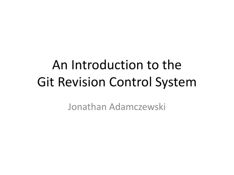 an-introduction-to-the-git-revision-control-system