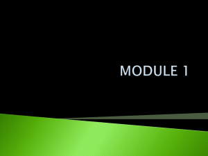 MODULE 1
