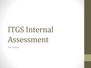 ITGS Internal Assessment Project Guide