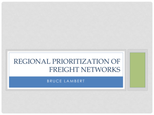 Regional Prioritization of Freight Networks