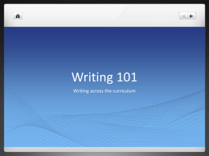 Writing 101