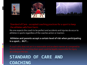 Coaching Negligence & Liability: Sports Safety Standards