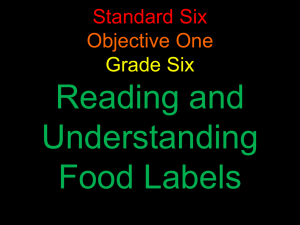food label PP
