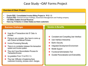 Case Study *OAF Forms Project