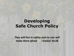 Safe Church Policy