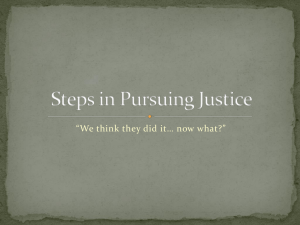Pursuing Justice: Criminal Justice System Overview