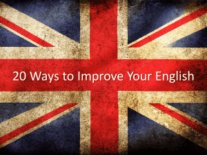 Twenty Ways to Improve Your English